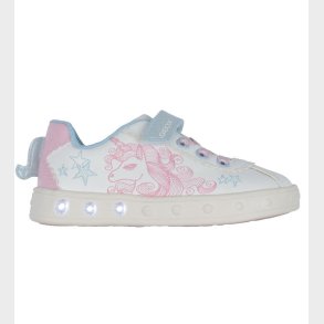 Geox Blinkesko - J Skylin - Hvid/Pink