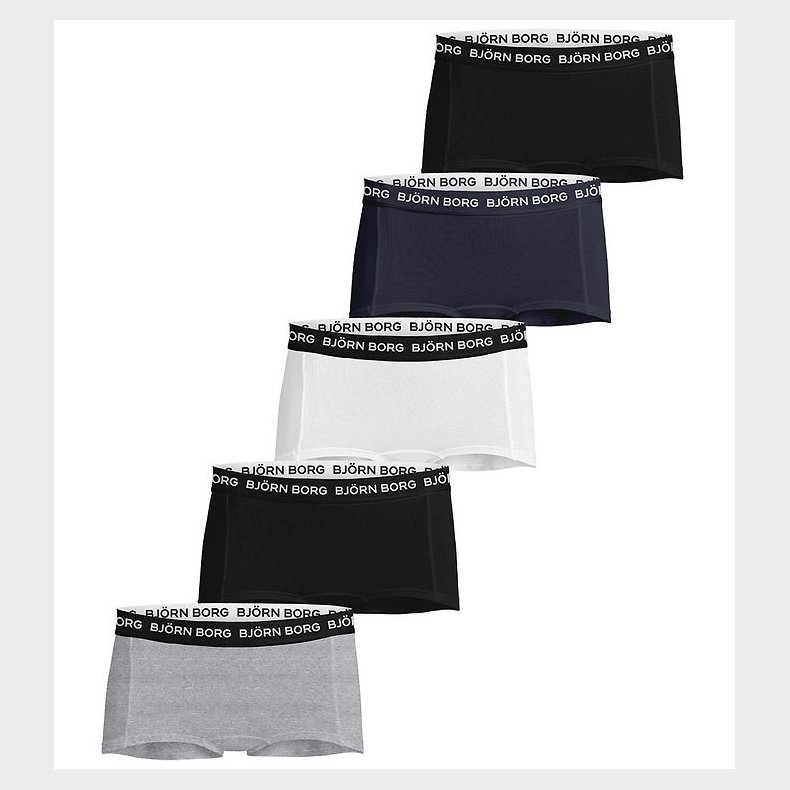 Bjrn Borg Hipsters - 5-pak - Gr/Hvid/Sort/Bl