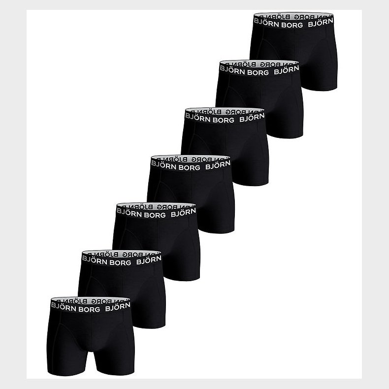 Bjrn Borg Boxershorts - 7-pak - Sort
