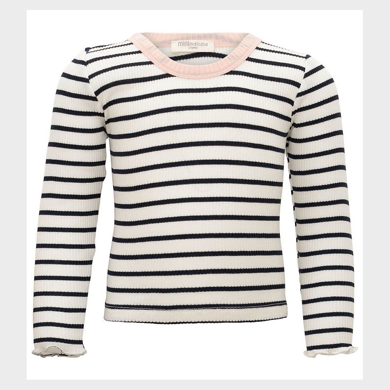 Minimalisma Bluse - Rib - Silke/Bomuld - Bardot - Sailor