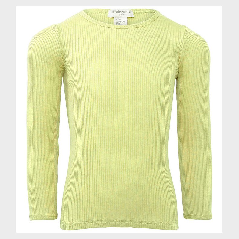 Minimalisma Bluse - Rib - Silke/Bomuld - Bergen - Lime