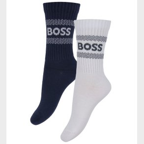 BOSS Strmper - 2-pak - Navy/Hvid