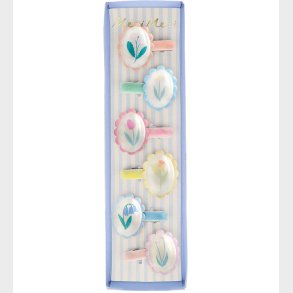 Meri Meri Hrspnder - 6-pak - 4 cm - Flower Cameo