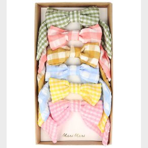 Meri Meri Hrspnder - 6-pak - Ginham - Sljfer - 9 cm - Clips