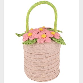 Meri Meri Strtaske - Blomster - Kurv - 13x18 cm - Rosa