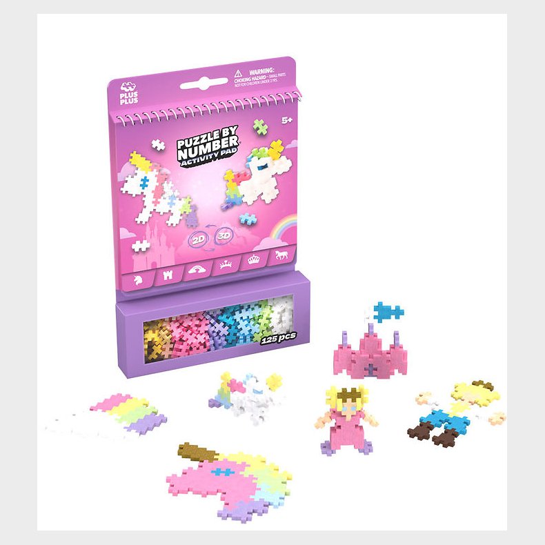 Plus-Plus Aktivitetss�t - Puzzle By Number - 125 stk. - Eventyr