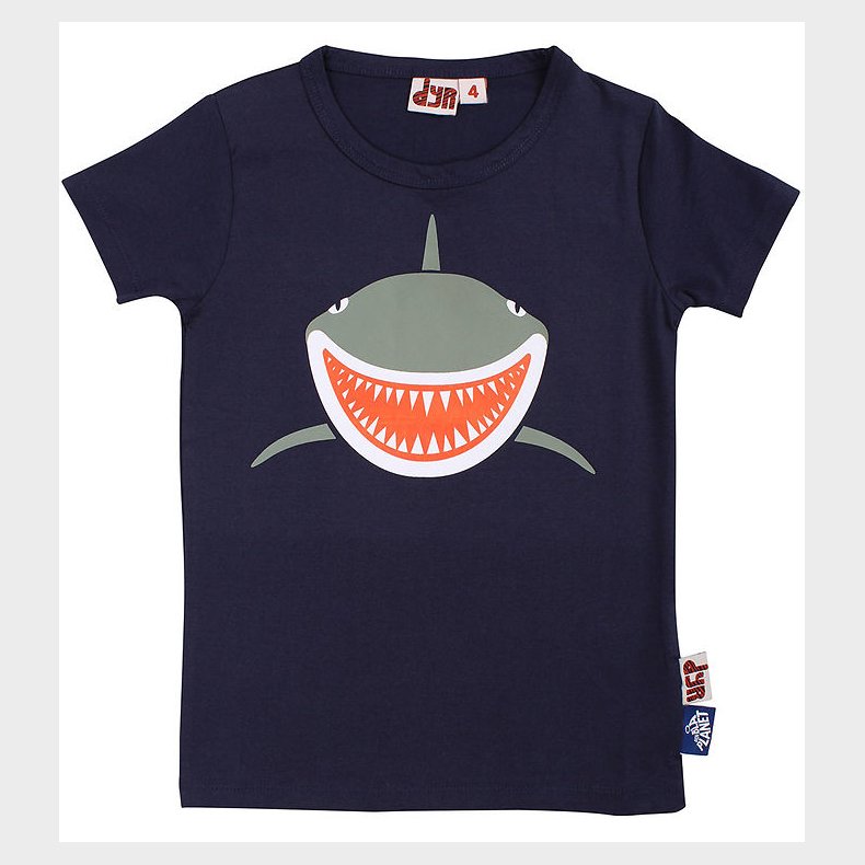 DYR-Cph T-shirt - Growl T - Navy m. Haj
