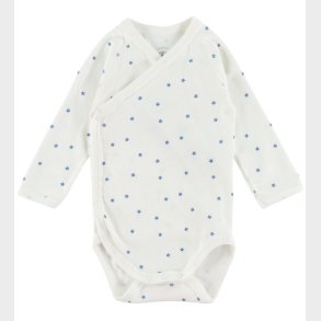 Petit Bateao Body l/ - Marshmallow/Alaska m. Stjerner
