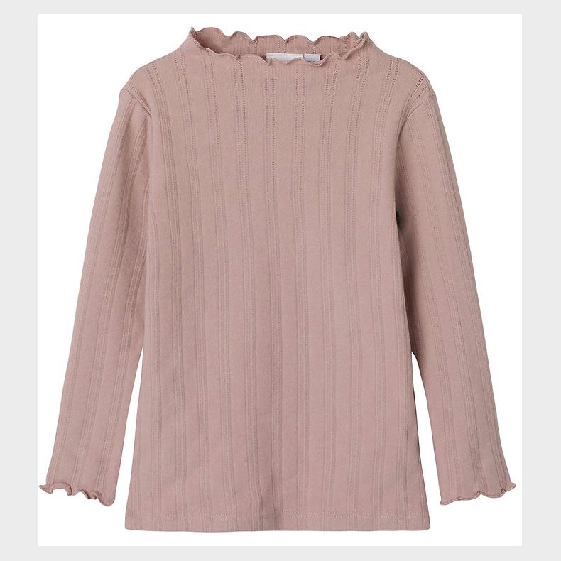 Name It Bluse - NmfRaria - Pale Mauve m. Hulmnster