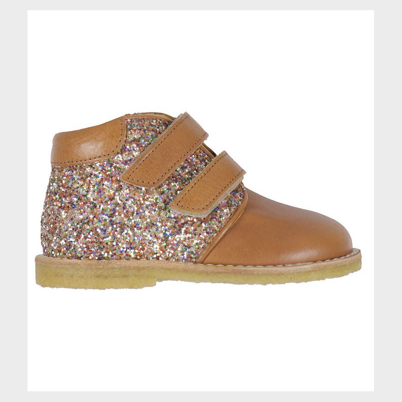 Angulus Begyndersko - Cognac/Multi Glitter