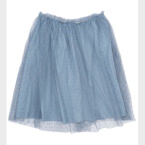 The New Nederdel - Tyl - TnNarice - Ashley Blue/Gold m. Guldprik