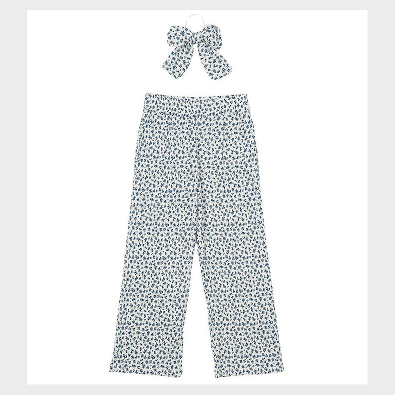 The New Bukser - TnNiki - Wide - White Swan/Bl Blomst