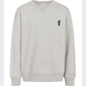 Grunt Sweatshirt - GrAlsjo - Grmeleret m. Print