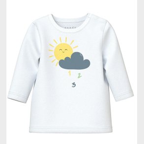 Name It Bluse - NbmVacion - Bright White/Sun and cloud