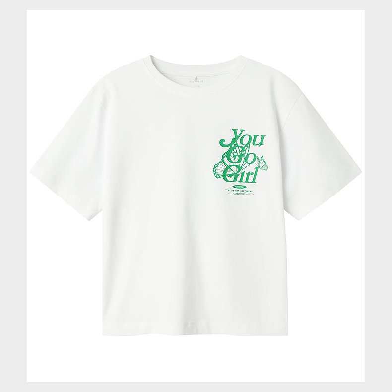 Name It T-shirt - NkfDabbo - Bright White m. Print