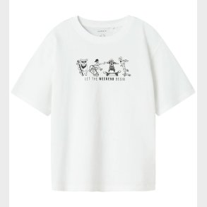 Name It T-shirt - NkmBocalle - Bright White m. Print