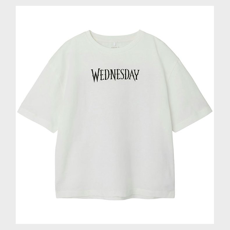 Name It T-shirt - NkfFarra - Wednesday - Cloud Dancer m. Print