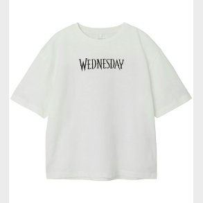 Name It T-shirt - NkfFarra - Wednesday - Cloud Dancer m. Print