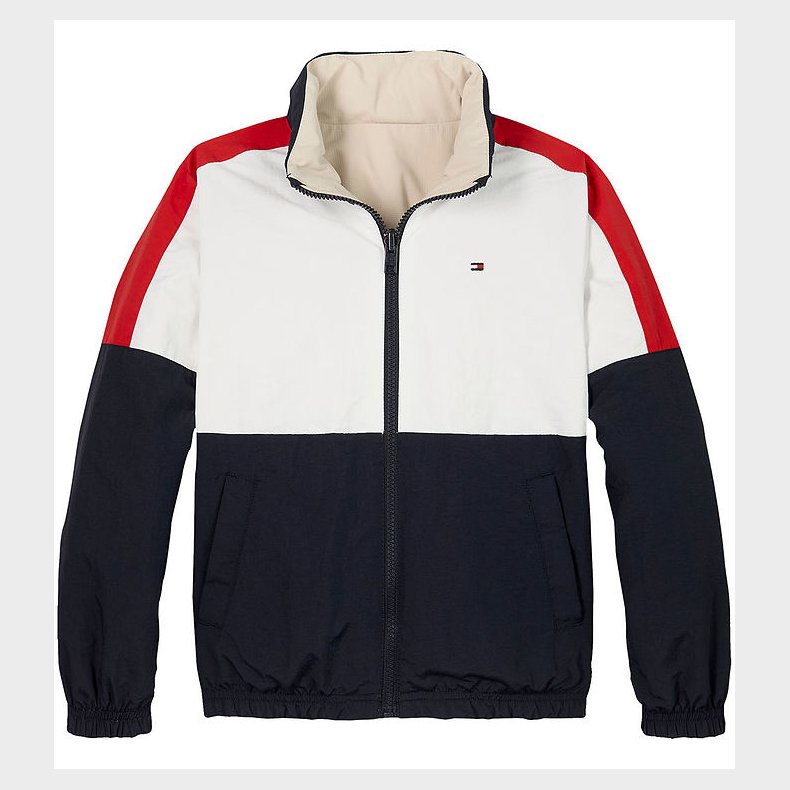 Tommy Hilfiger Jakke - Vendbar - Classic Beige/Rev Colourblock