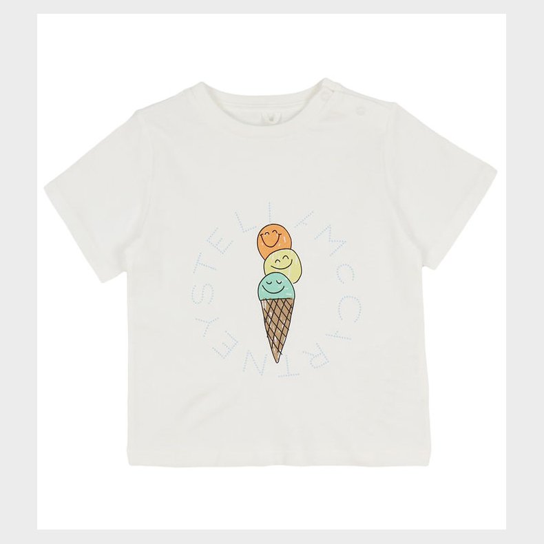 Stella McCartney Kids T-shirt - Ivory m. Isvaffel