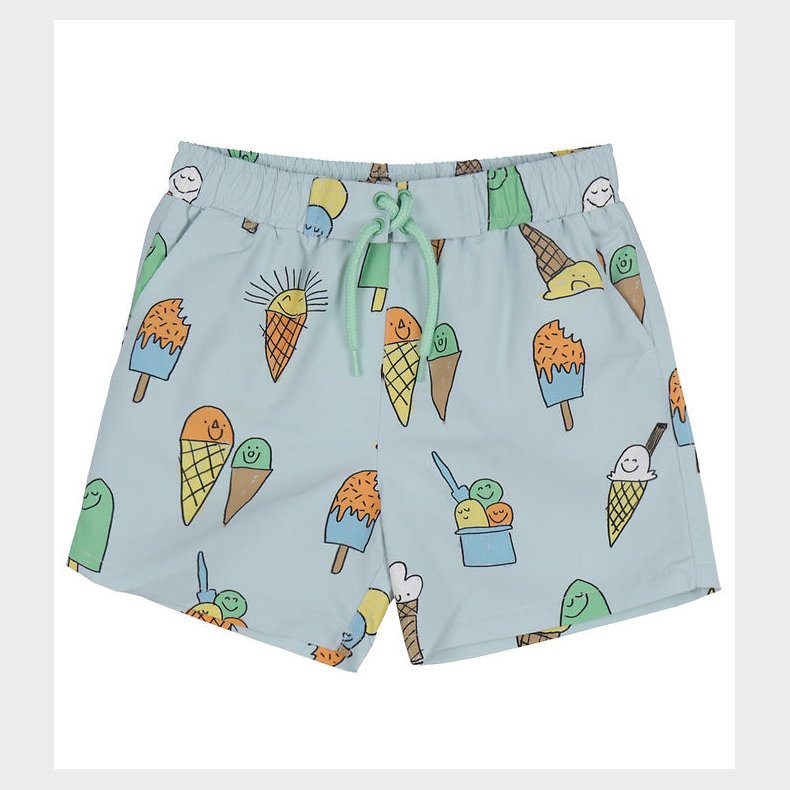 Stella McCartney Kids Badeshorts - Lysebl m. Is