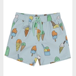 Stella McCartney Kids Badeshorts - Lysebl m. Is
