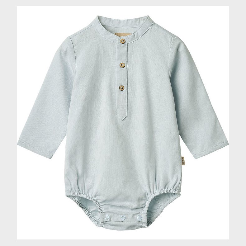 Wheat Skjortebody l/ - Victor - Light Blue Chambray