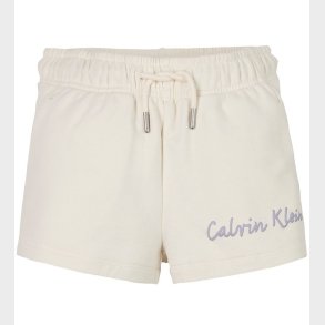 Calvin Klein Shorts - Script Logo - Tofu White