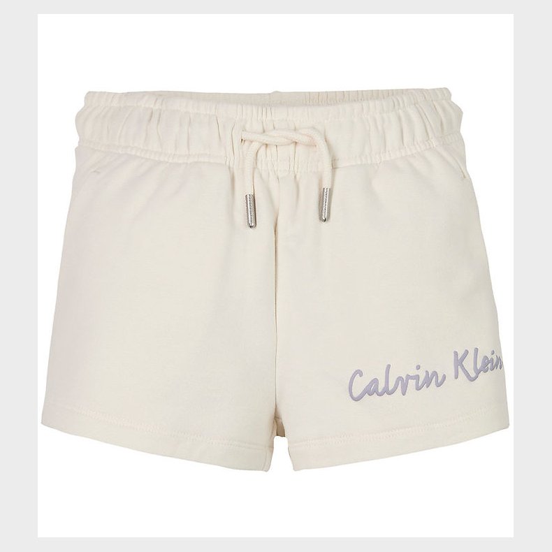 Calvin Klein Shorts - Script Logo - Tofu White