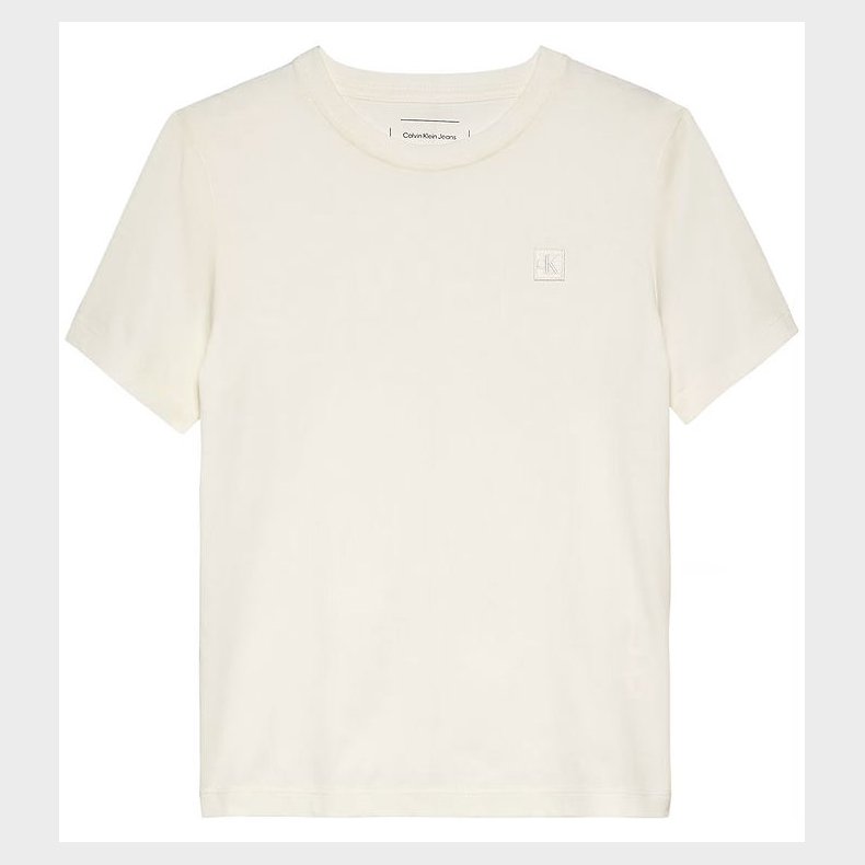 Calvin Klein T-shirt - Mono Mini Badge - Tofu White