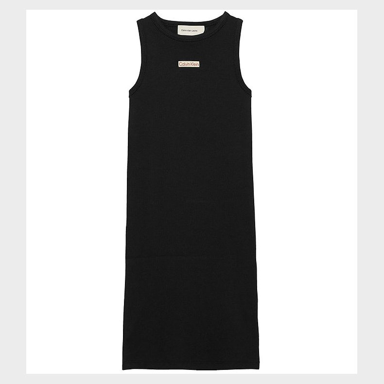 Calvin Klein Kjole - Rib Sleeveless - Ck Black