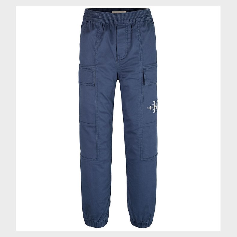 Calvin Klein Bukser - Essential Woven Cargo - Oceana Blue