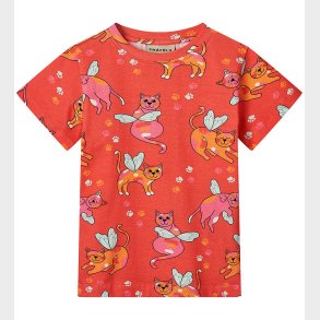 Sm�folk T-shirt - Pink Punch m. Katte