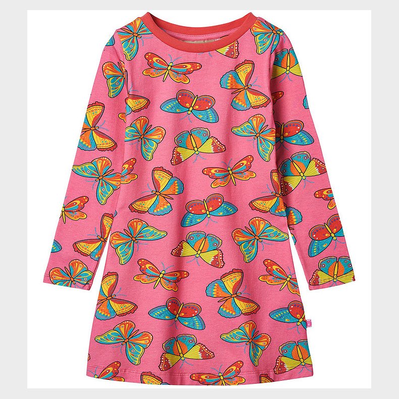 Smfolk Kjole - Bubblegum m. Sommerfugle