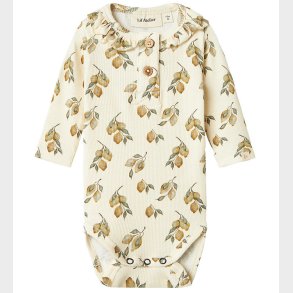 Lil' Atelier Body l/ - Rib - NbfGavo - Turtledove/Lemon