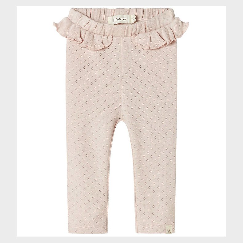 Lil' Atelier Leggings - NbfRachel - Peach Whip m. Hulmnster