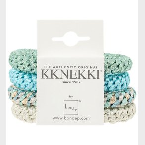 Kknekki Hrelastikker - 4-pak - Bl Glitter