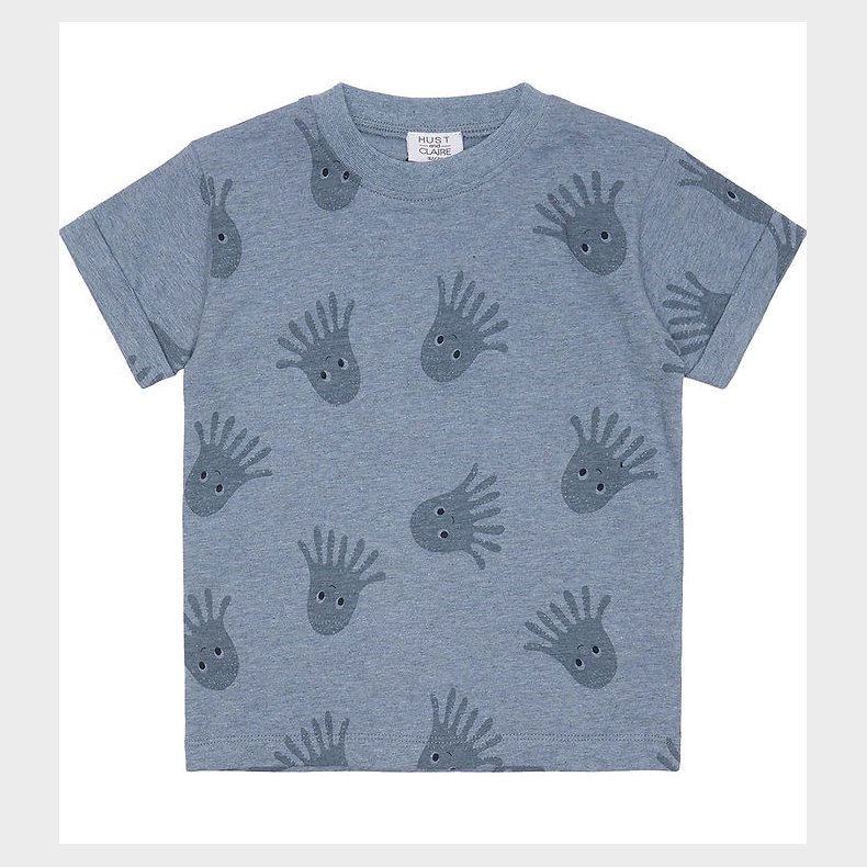 Hust and Claire T-shirt - Anton - Sky Melange