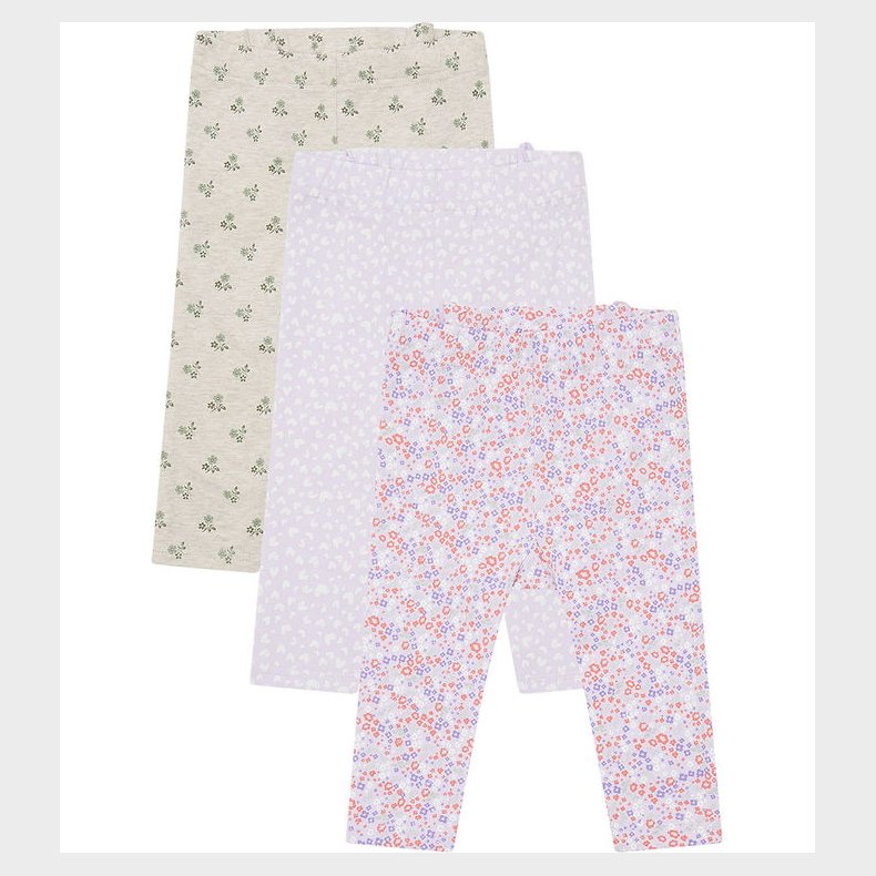 Hust and Claire Leggings - Liva - 3-pak - Wheat Melange