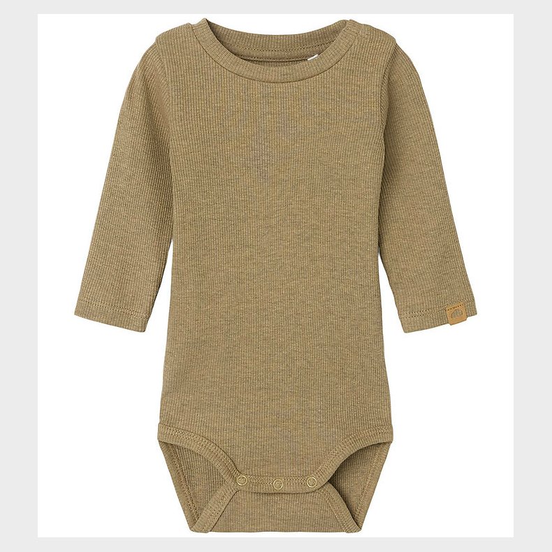 Name It Body L/ - Rib - NbmDonny - Elmwood/Melange