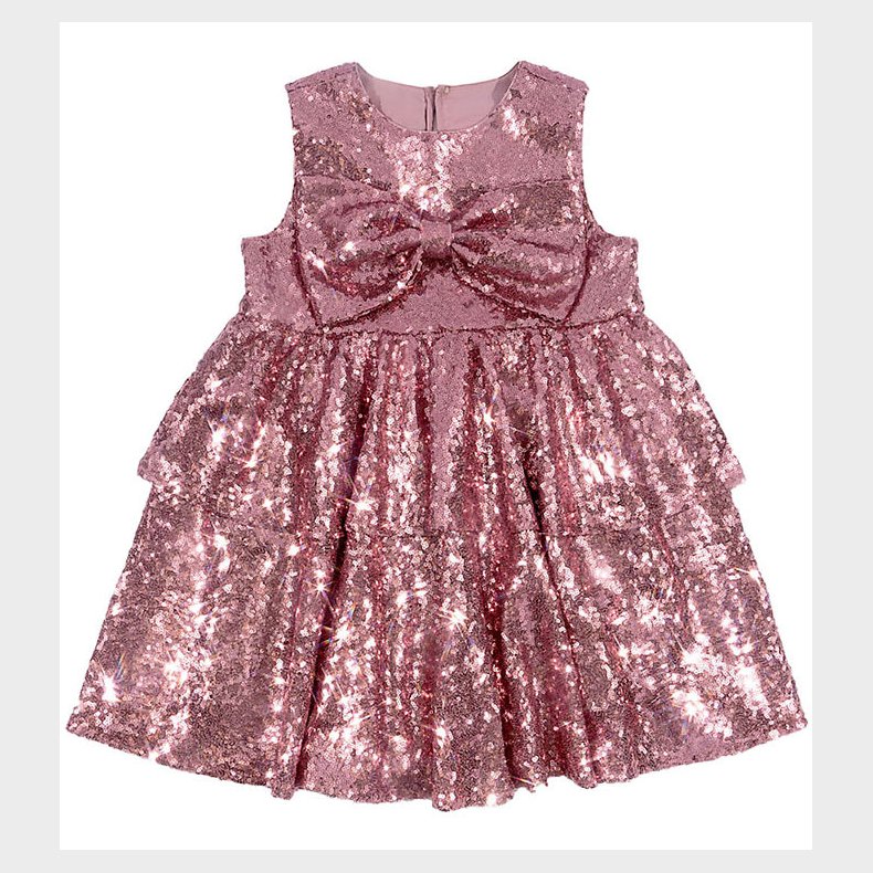 Konges Sljd Kjole - Rosie - Mellow Rose m. Palietter
