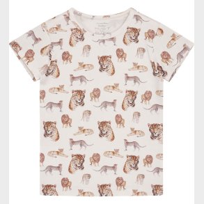 Hust and Claire T-shirt - Austin - Bambus - White Sand