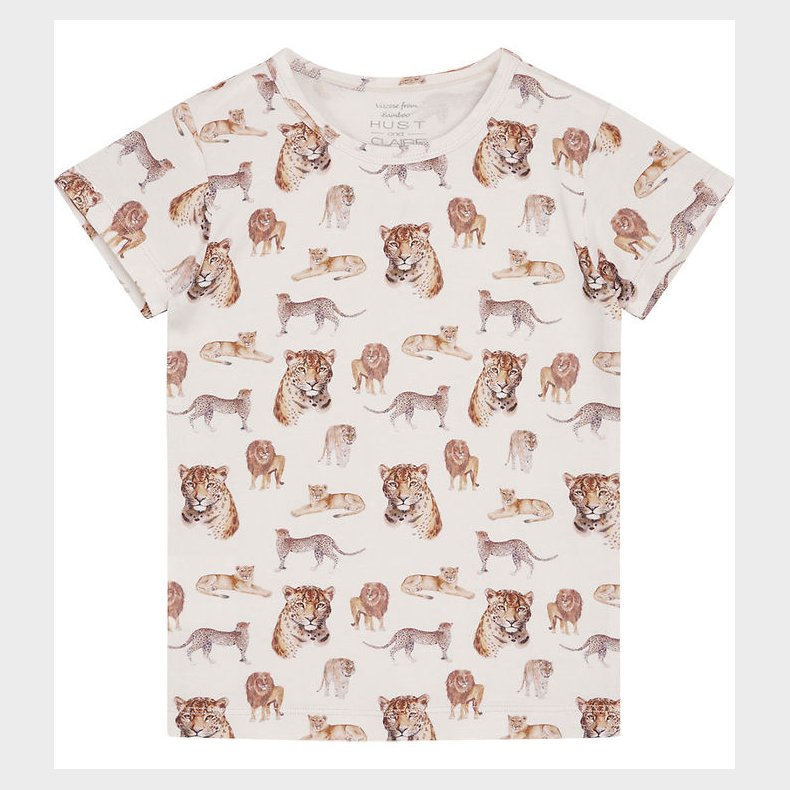 Hust and Claire T-shirt - Austin - Bambus - White Sand