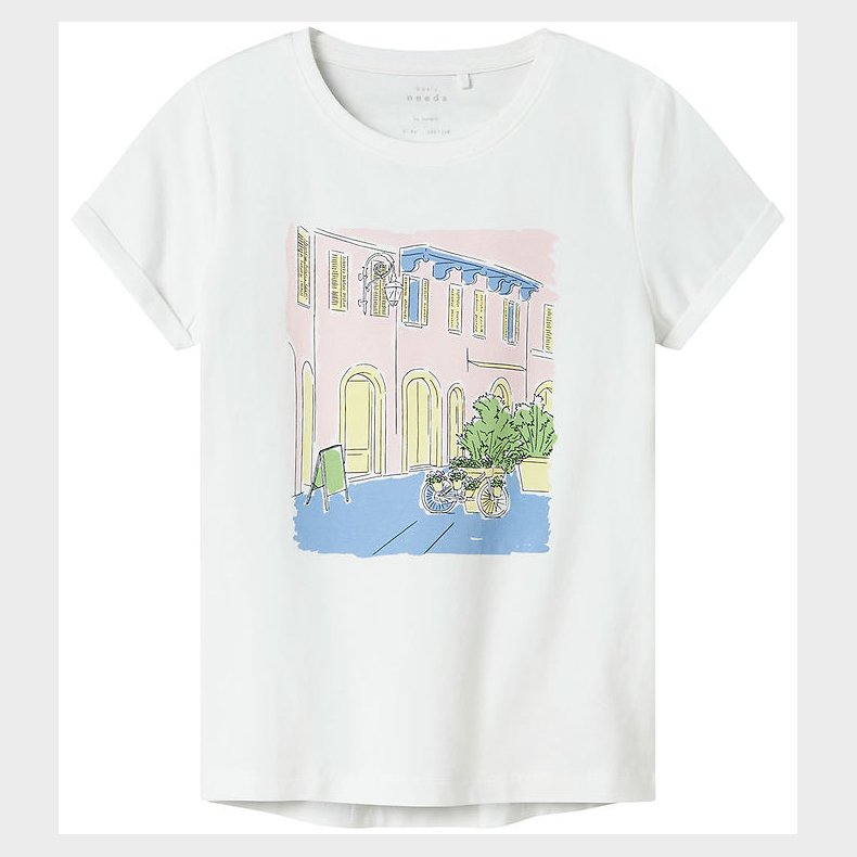 Name It T-shirt - NkfVix - Bright White/Painting