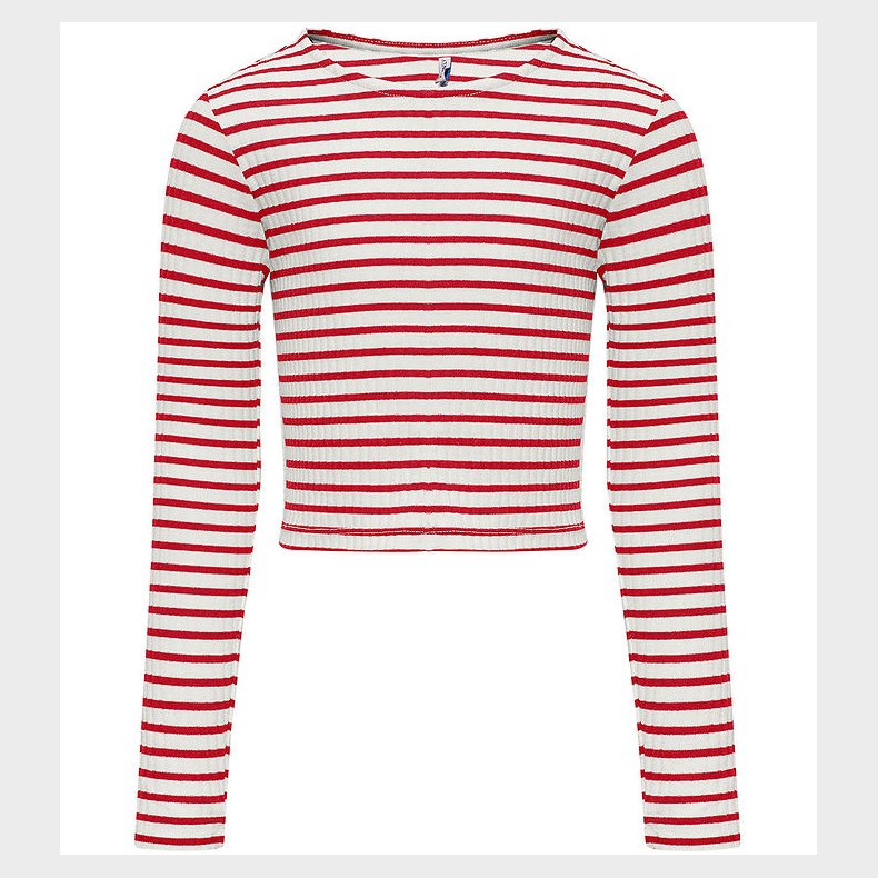 Kids Only Bluse - KogNella - Cloud Dancer/Horizontal Equestian R