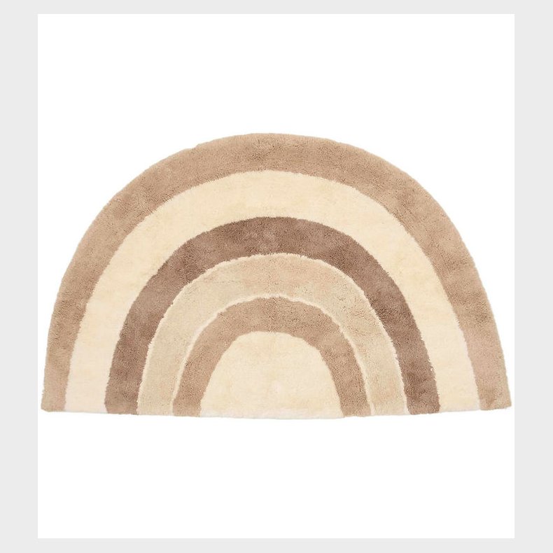 Little Dutch Gulvt�ppe - 80x130 cm - Natural Regnbue