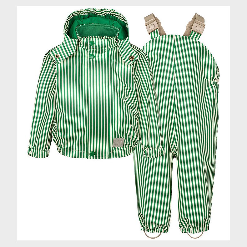 MarMar Regntj m. Seler - PU - Oddy - Green Stripes