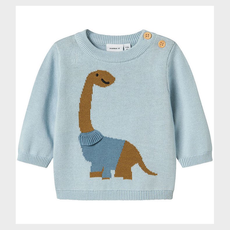 Name It Bluse - Strik - NbmDamin - Celestial Blue