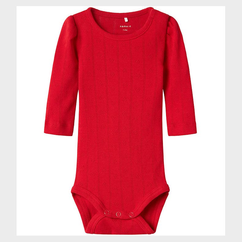 Name It Body l/ - NbfDagnes - Chinese Red m. Hulmnster