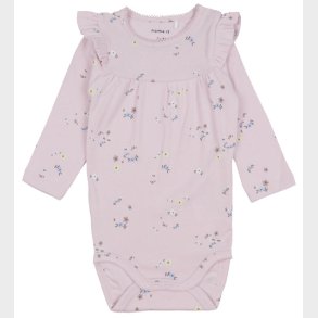 Name It Body l/ - NbfDisse - Light Lilac m. Blomster